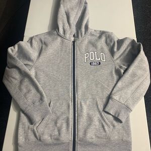 Polo Zip-up Hooded sweatshirt